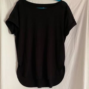 Mesh Cold Shoulder Tee